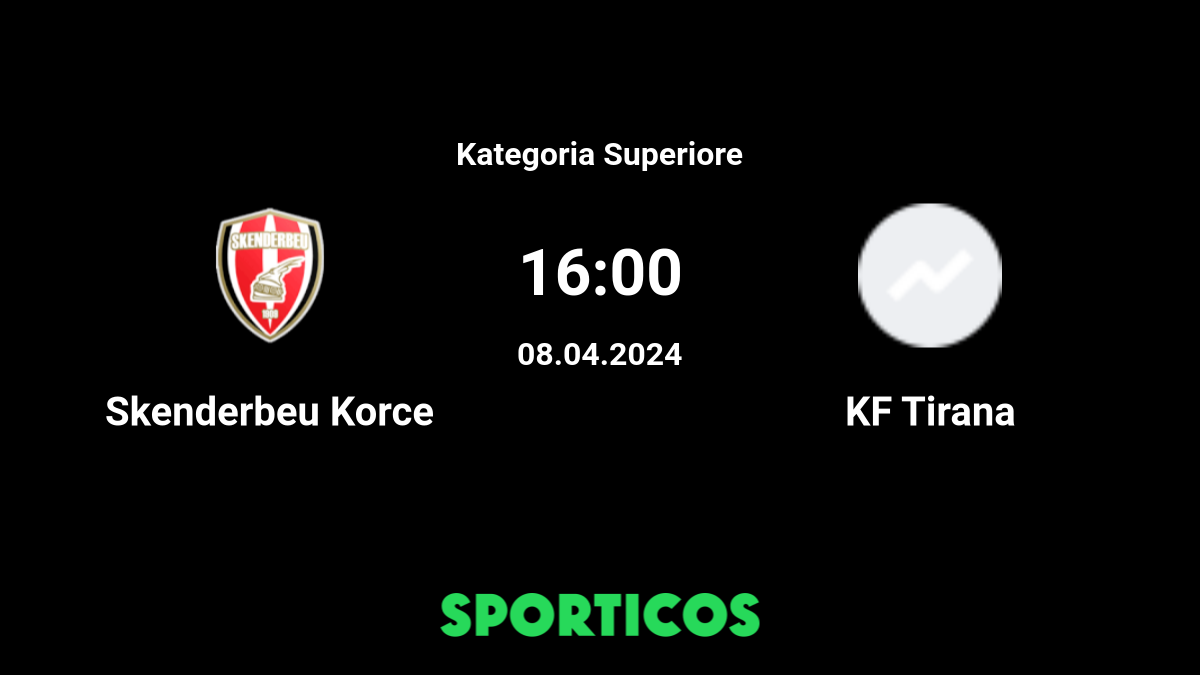 KF Tirana - KS Egnatia live resultat, H2H og lagoppstilling