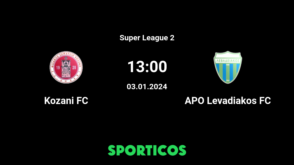 Kozani FC vs Levadiakos Live Stream on TV Prediction H2H