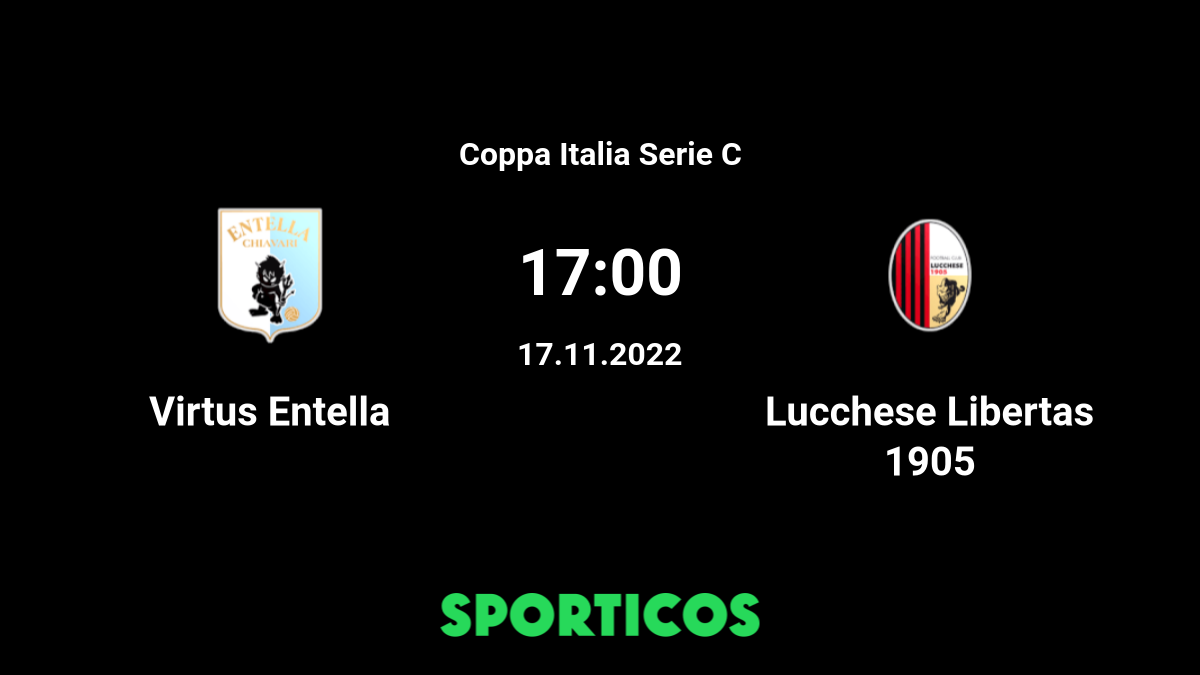 Lucchese x Virtus Entella, comentários e resultados ao vivo, 13/11/2023 ( Itália, Série C, Grupo B)