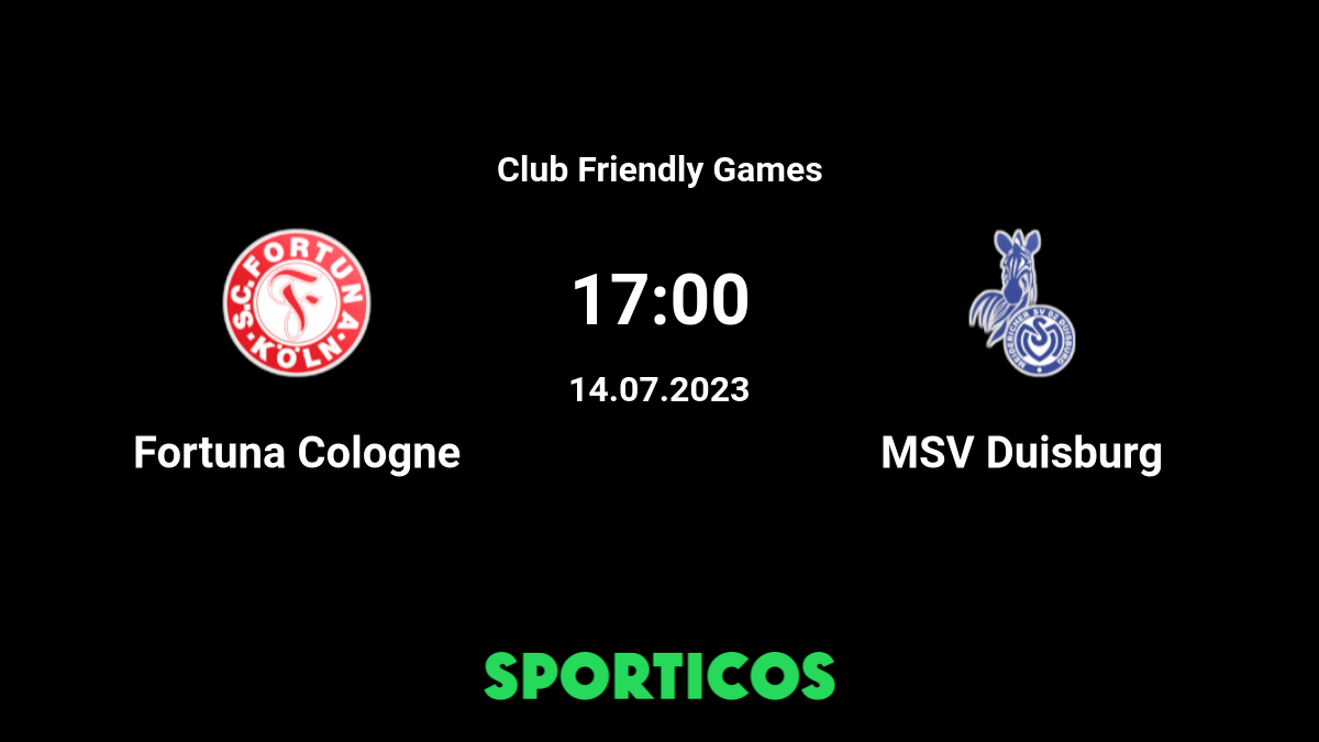 1 fc cologne vs msv 2025 duisburg h2h