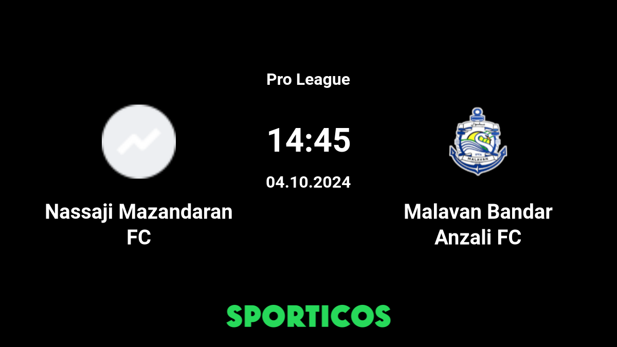 Malavan Bandar Anzali v FC Nassaji Mazandaran Pronostici