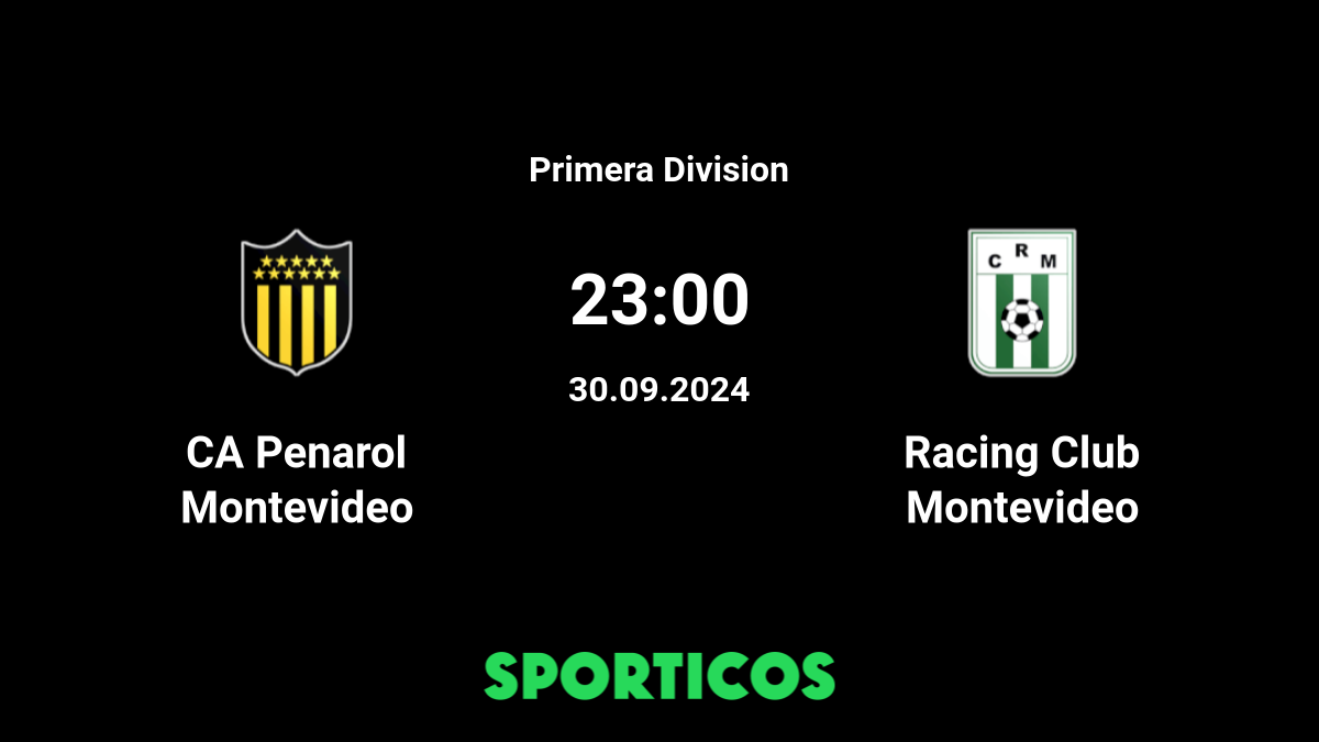 CA Peñarol - Racing Club de Montevideo predictions, tips and statistics for  3 December 2023