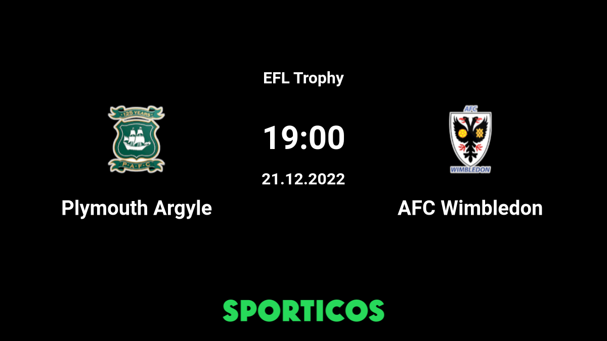 Live on Argyle TV, AFC Wimbledon (H)