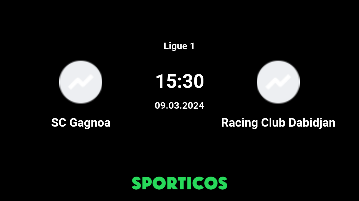 ▶️ Racing Club Dabidjan vs SC Gagnoa Live Stream & on TV, Prediction, H2H