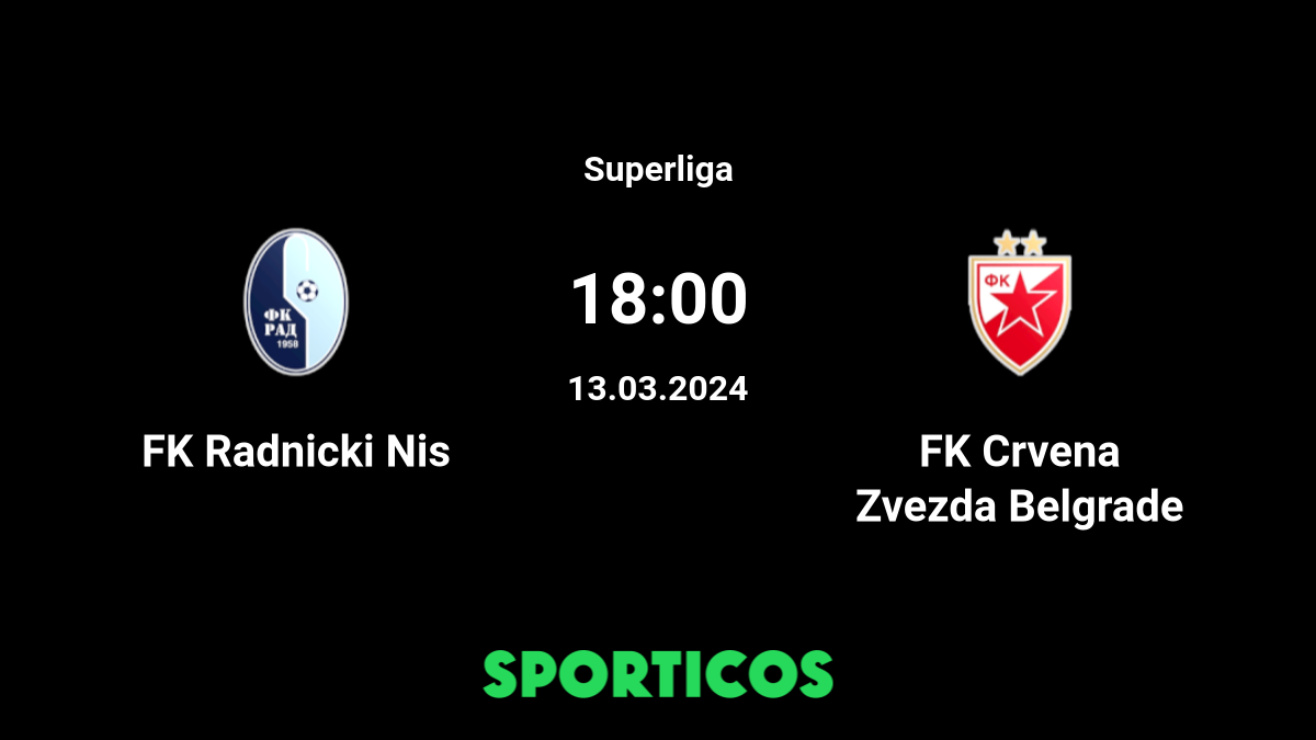 ▶️ Red Star Belgrade vs Radnicki Nis Live Stream & on TV, Prediction, H2H