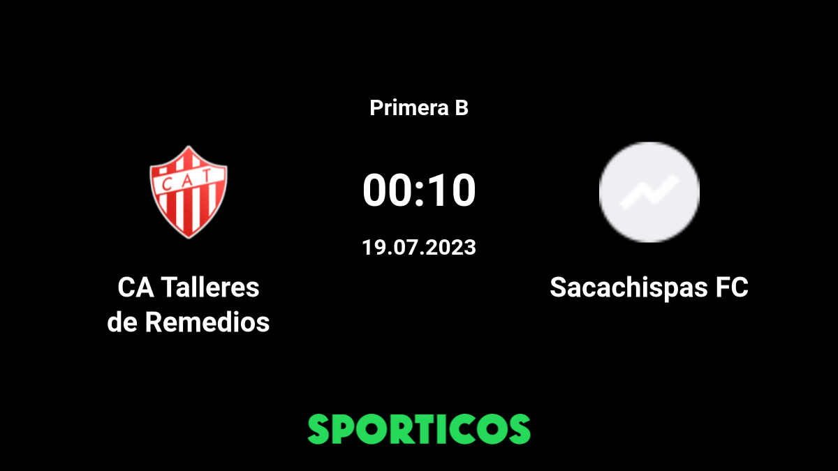 EN VIVO: Talleres Remedios vs Sacachispas por la Primera B Metropolitana  Argentina - Futbolete