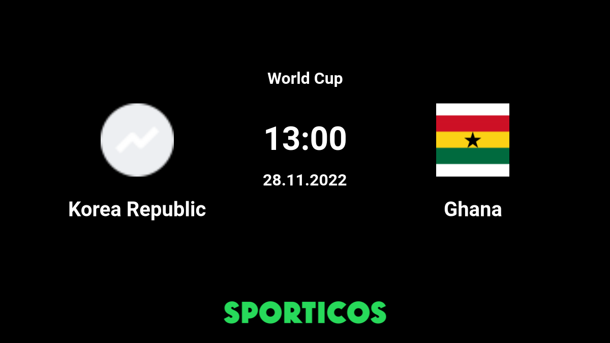 ▶️ South Korea vs Ghana Live Stream and Prediction, H2H