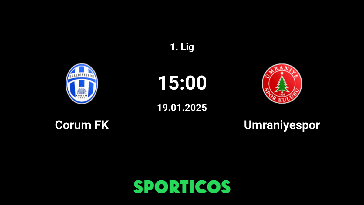 Corum Belediyespor vs Umraniyespor Live Stream on TV