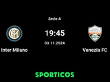 Details of how to Watch Inter Milano vs Venezia FC: Kick-off Time, TV Channel, and Streams