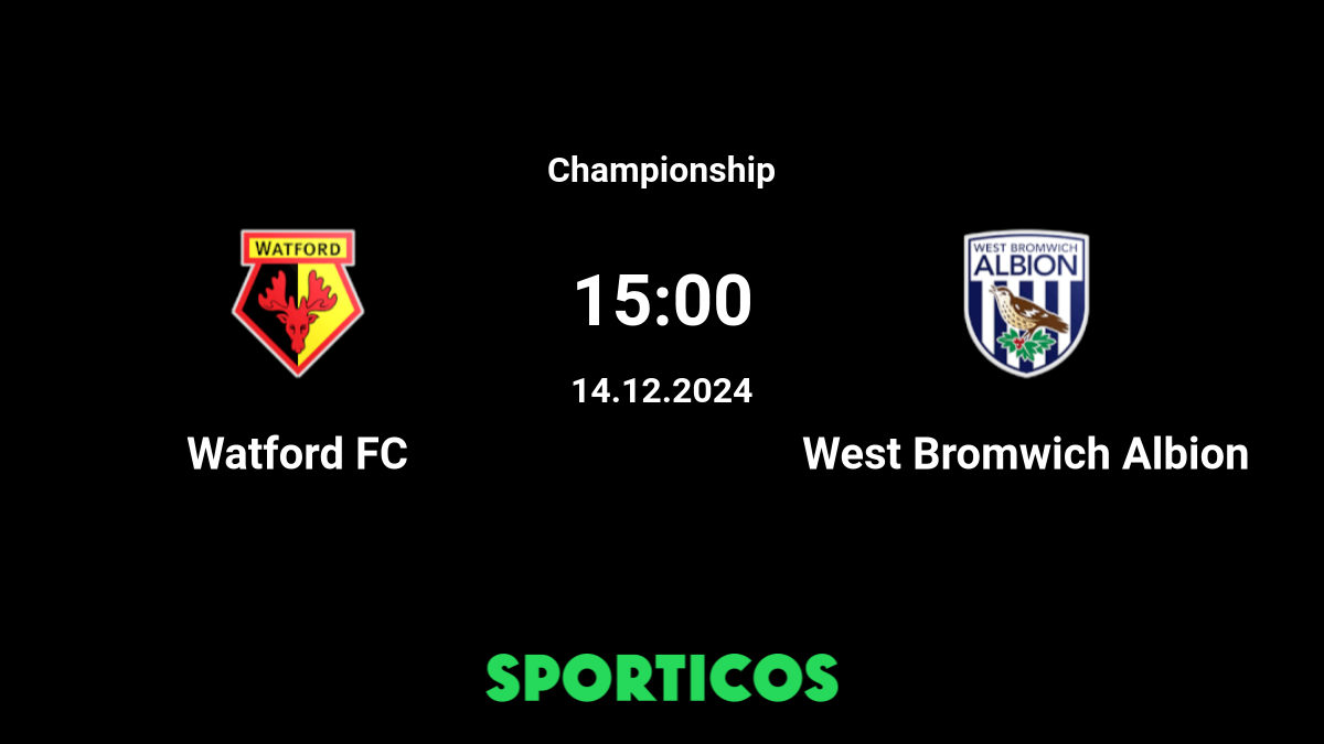 Fixtures: New Date For West Brom Trip - Watford FC