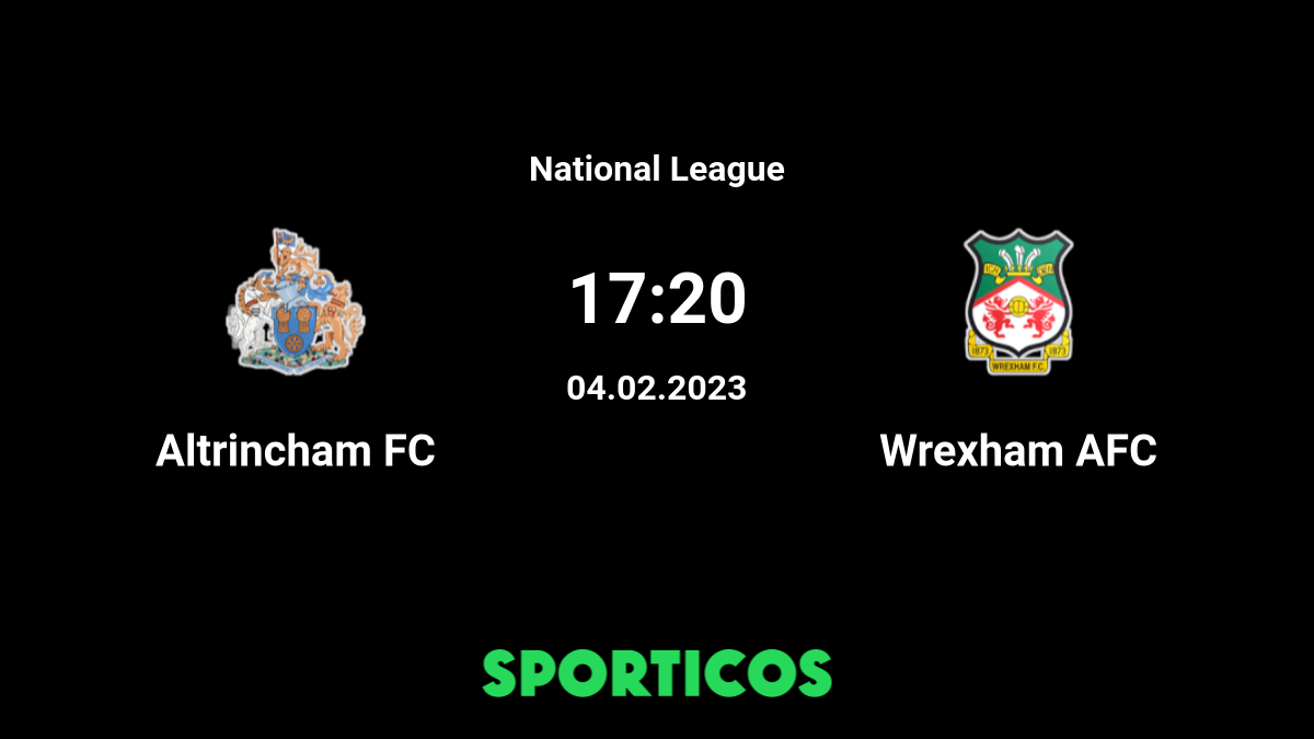 MATCH REPORT  Altrincham 1-2 Wrexham AFC - News - Wrexham AFC