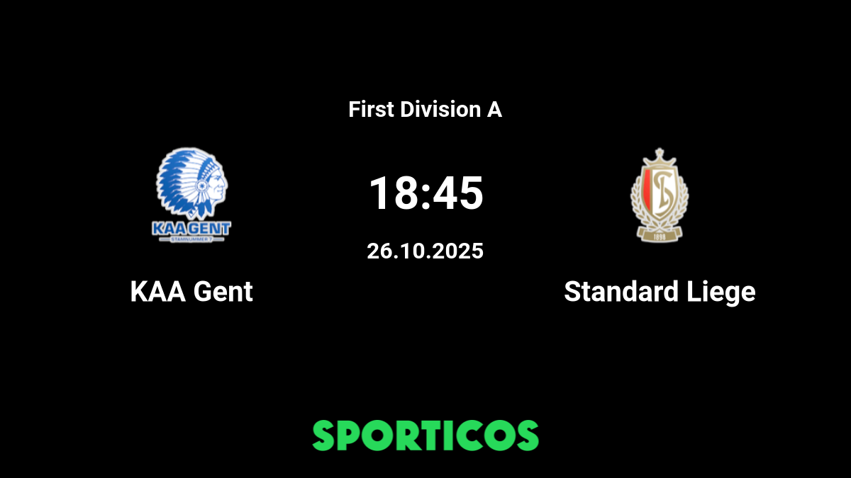 Standard Liege Vs Gent Live Stream Prediction H2h