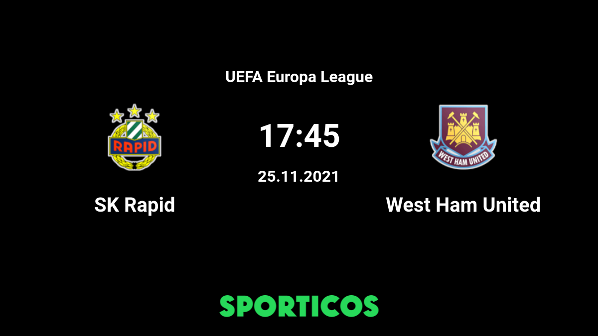 West Ham United v Rapid Vienna EUROPA LEAGUE PROGRAMME TEAMSHEET  30/9/21!!