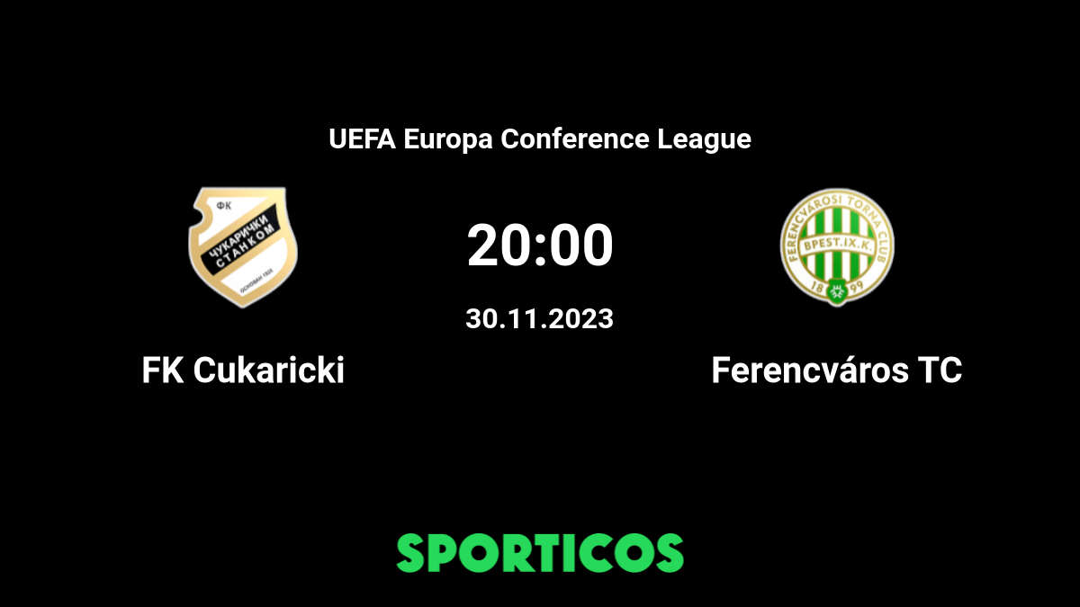 FK Cukaricki vs Ferencvarosi TC Prognóstico, Odds e Dicas de