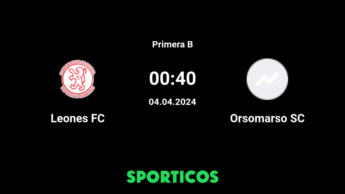 Orsomarso vs Leones FC - en vivo ver partido online y predicciones, H2H