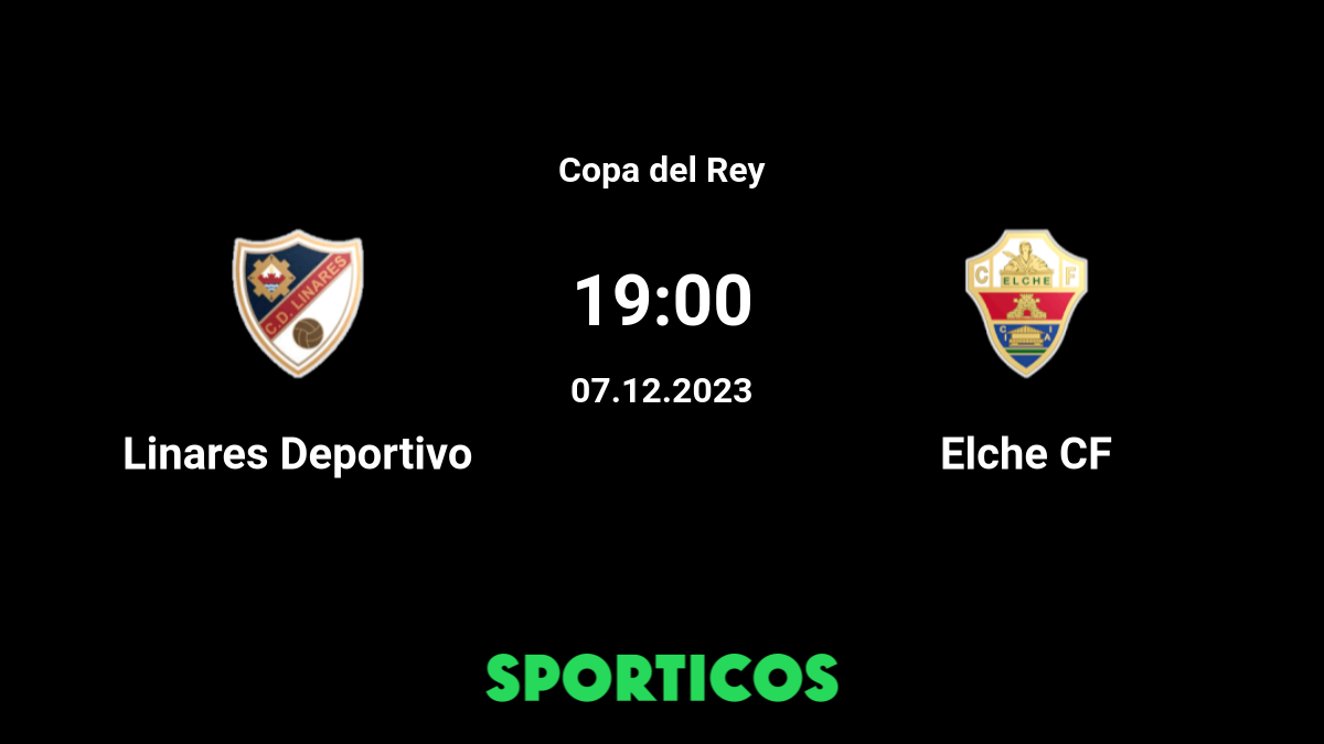 Estadísticas de linares deportivo contra elche c. f.