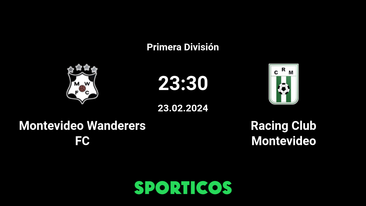 Montevideo Wanderers vs Racing Clube Montevideo 24/10/2023 22:30