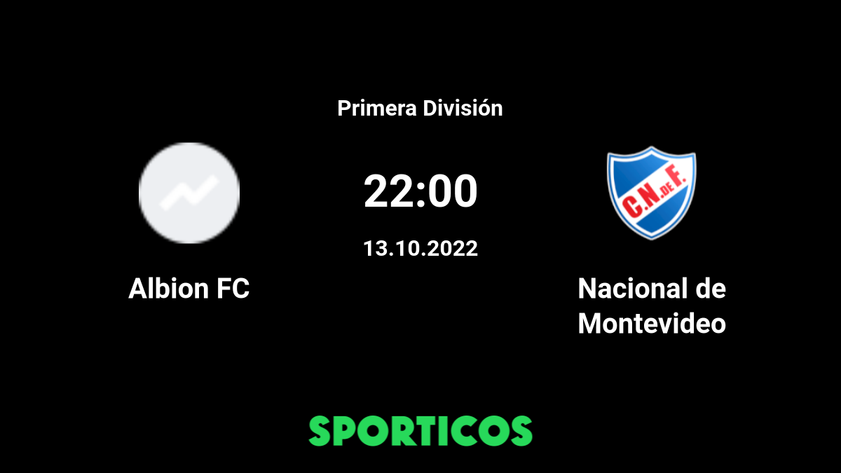 Albion vs Nacional en vivo y en directo por la Liga de Uruguay