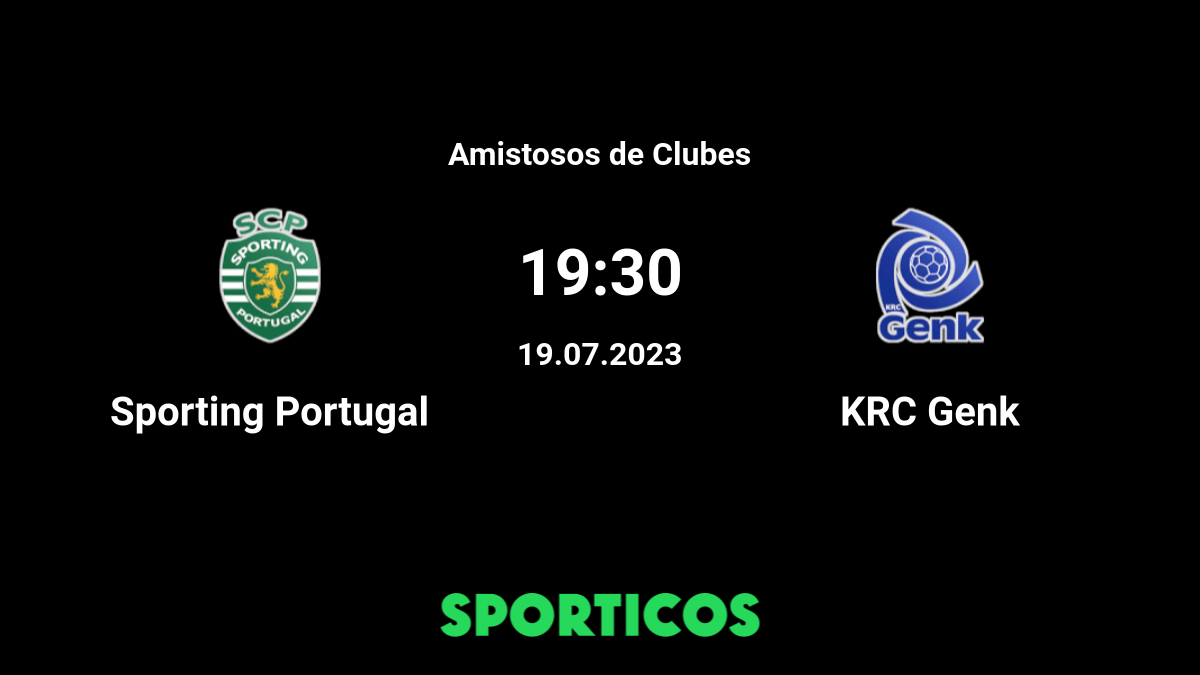 Empate 1-1 entre Sporting CP e KRC Genk. 