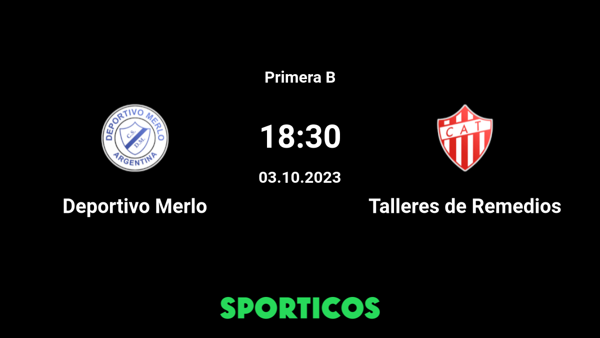 Deportivo Merlo vs Talleres de Remedios Transmisión en vivo en línea hoy  30/09/2023 23:00 Fútbol
