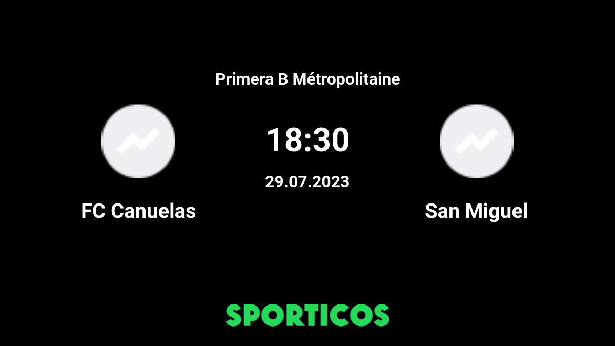 Canuelas FC vs CA San Miguel» Predictions, Odds, Live Score & Stats