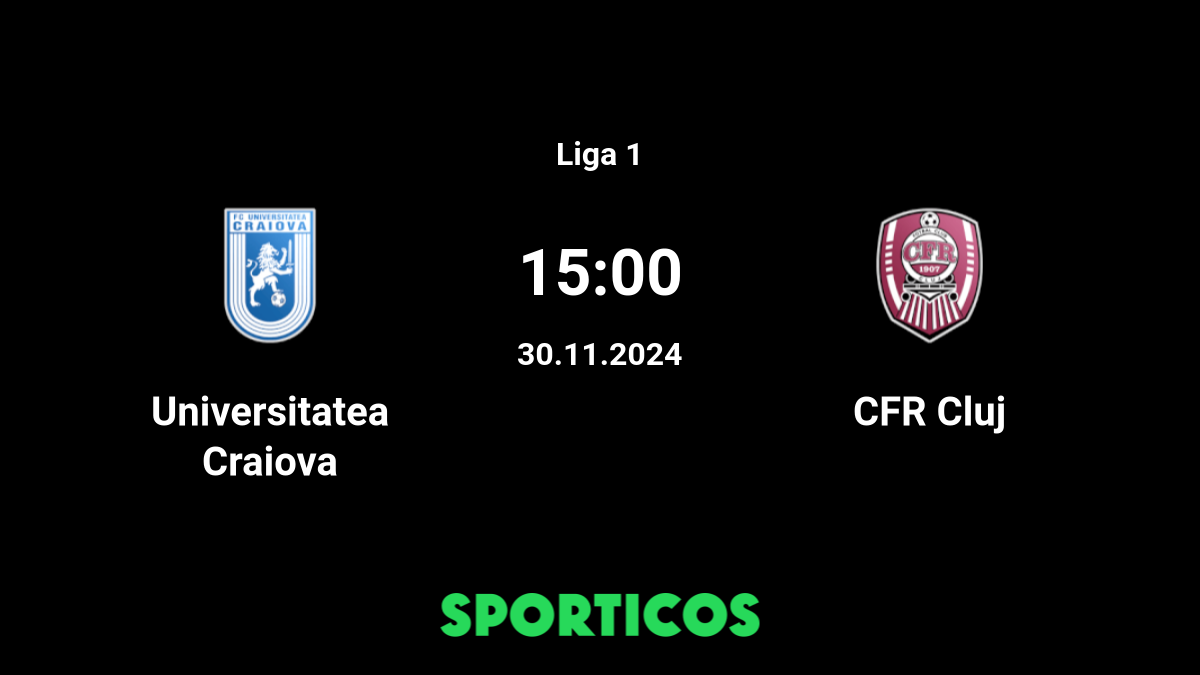 Cfr cluj vs cs 2025 u craiova h2h soccerpunter