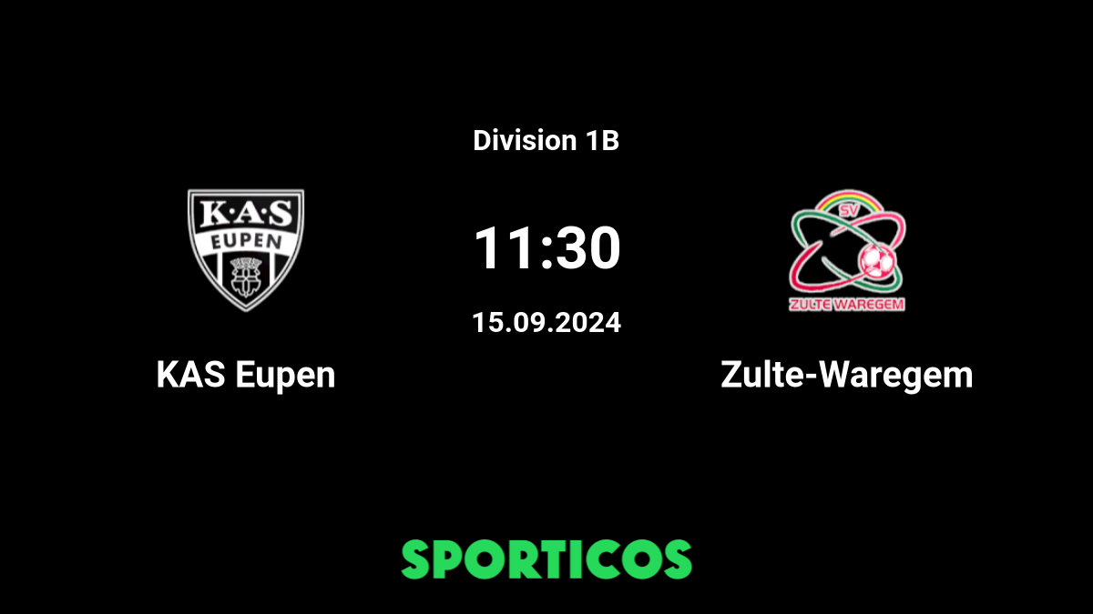 As eupen 2025 vs zulte-waregem h2h