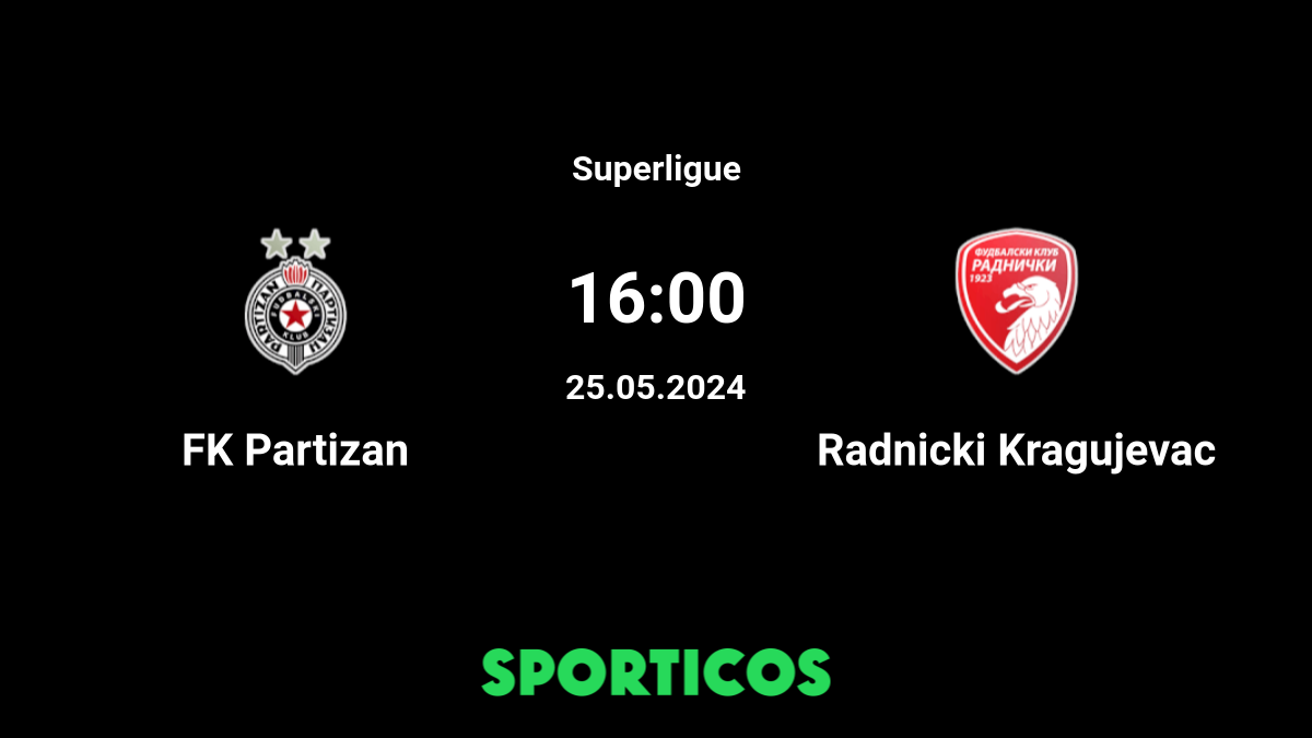 FK Radnicki 1923 Kragujevac 0-4 FK Partizan Belgrad :: Resumos :: Vídeos 